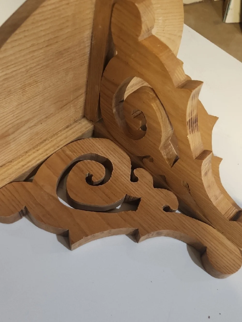 Wooden Decorative Wall Shelf - Tan